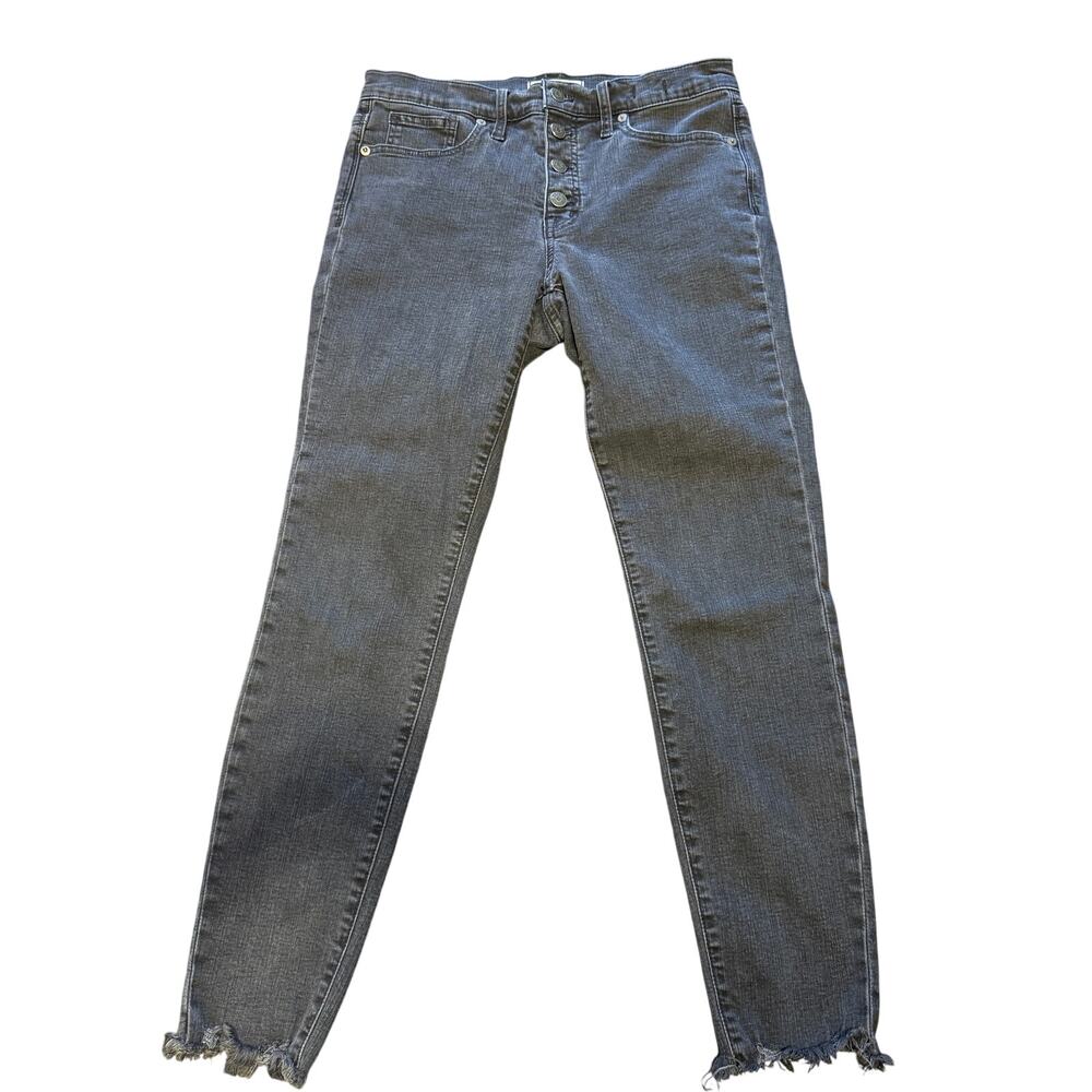 Madewell 9” Mid-Rise Skinny Jeans Exposed Button Fly Size 29